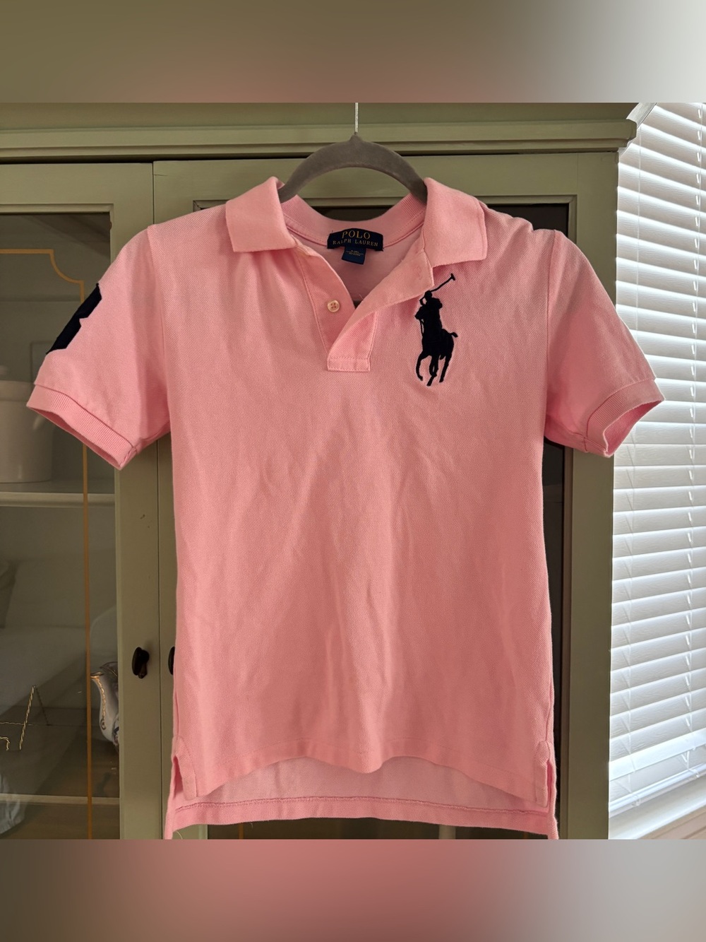 Polo by Ralph Lauren Pink Polo with Navy Pony - Kids
